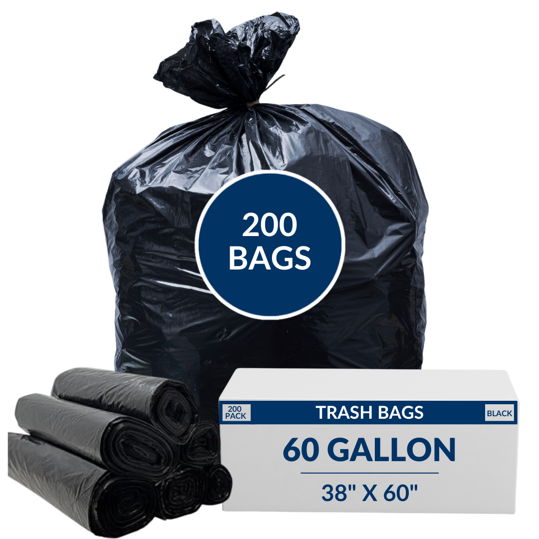 60 Gallon High Density Bags - 17 Micron - 200/Case