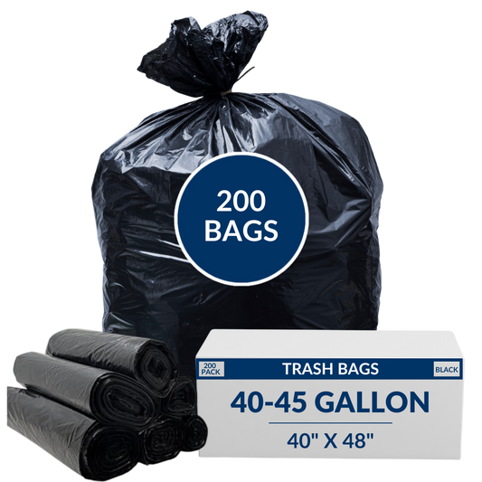 40-45 Gallon High Density Bags - 19 Micron - 200/Case