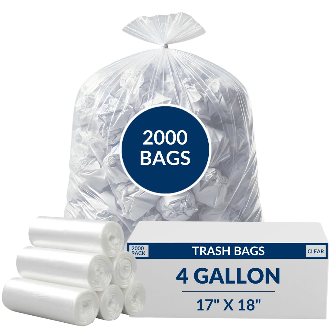 4 Gallon High Density Bags - 6 Micron - 2000/Case