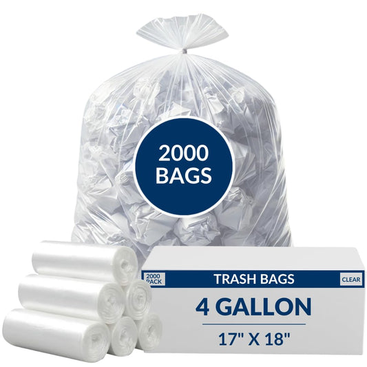 4 Gallon High Density Bags - 6 Micron - 2000/Case
